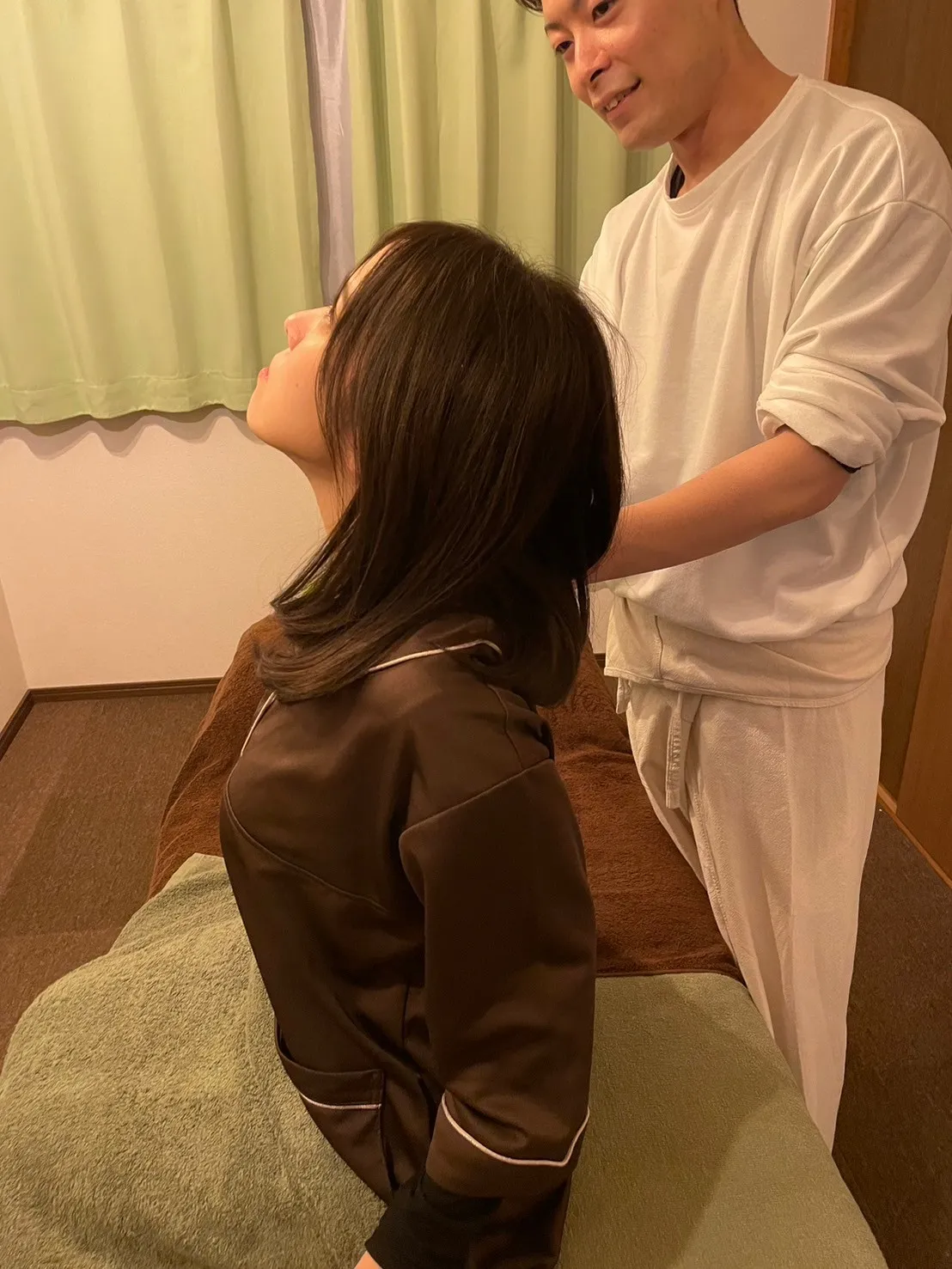 施術後のアフターケア説明