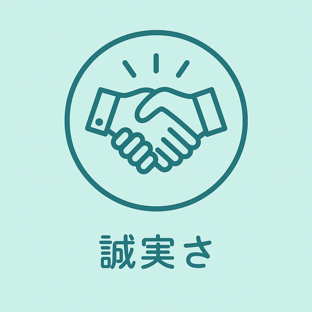 誠実さと人柄