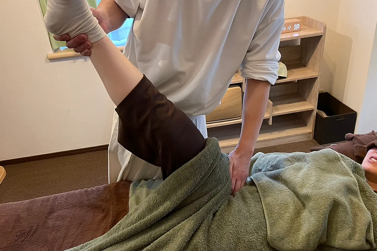 ストレッチ施術風景2