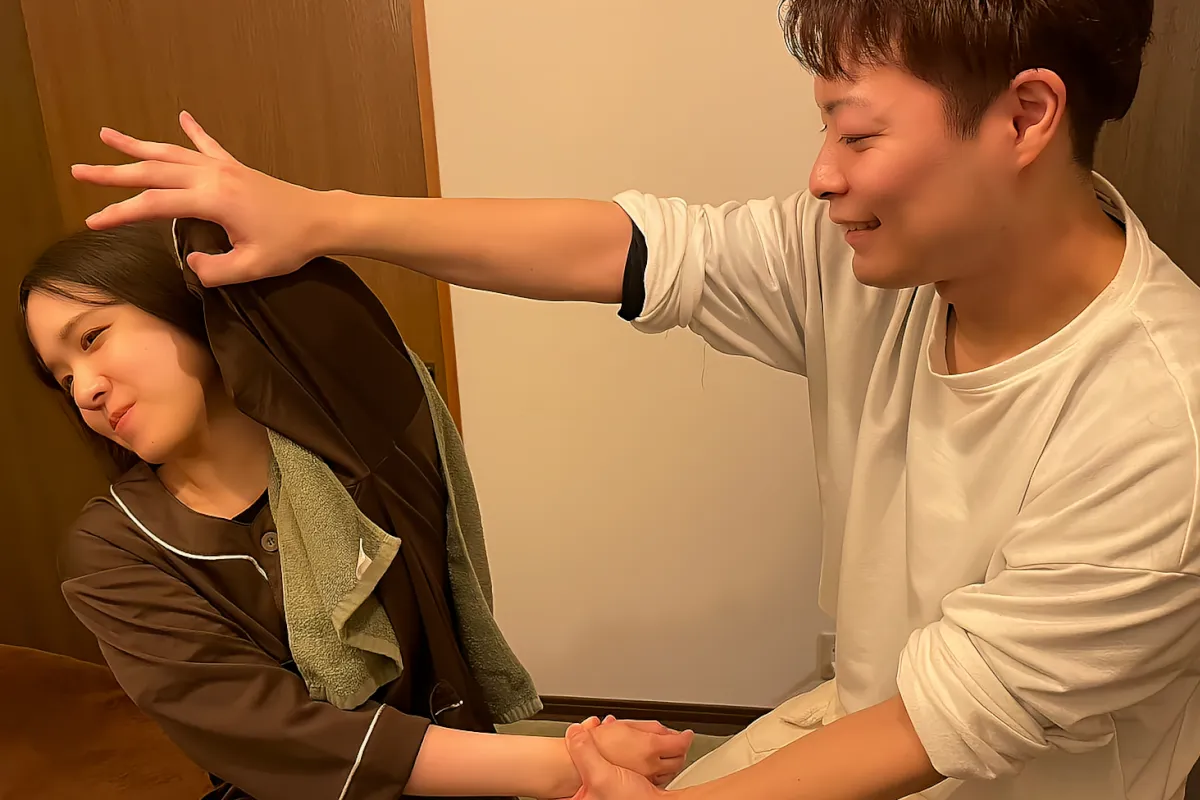 ストレッチ施術風景3