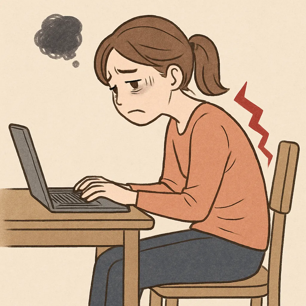 猫背の姿勢が心に与える影響